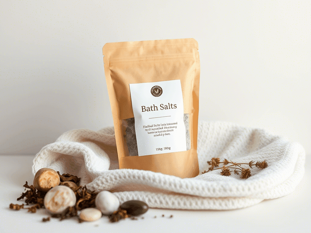 Bath Salts with Herbal Bath Additives (Non-Aromatic)