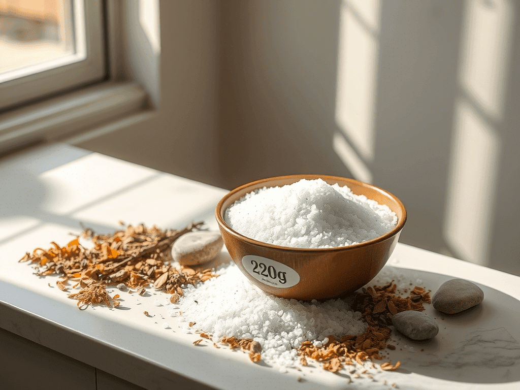 Bath Salts with Herbal Bath Additives (Non-Aromatic)